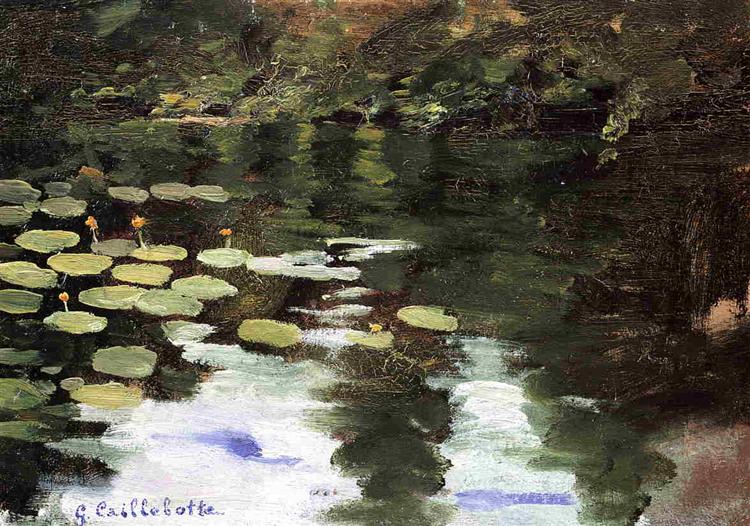 Yerres, on the Pond, Water Lilies, c.1871 - c.1878 - Gustave Caillebotte