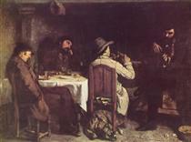 After Dinner at Ornans - Gustave Courbet