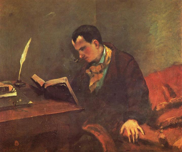 Portrait of Charles Baudelaire, 1848 - 1849 - Gustave Courbet