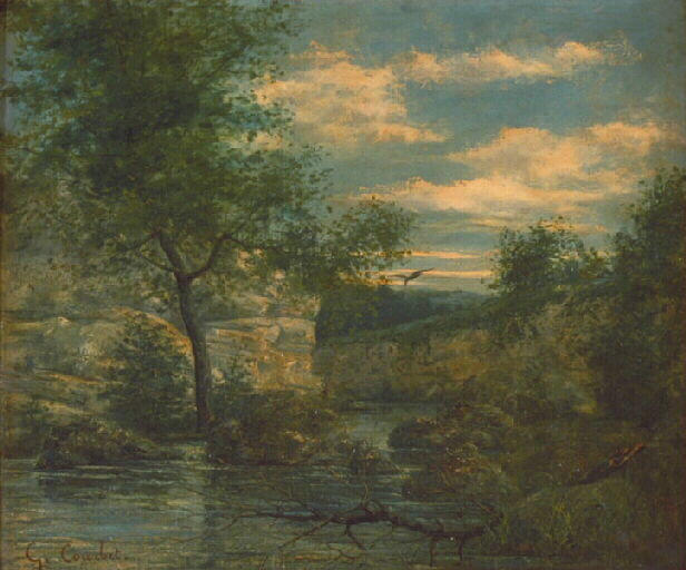 Riverside - Gustave Courbet