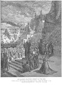 Artaxerxes Granting Liberty to the Jews - Gustave Doré