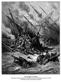 Battle of Lepanto in 1571 - Gustave Dore