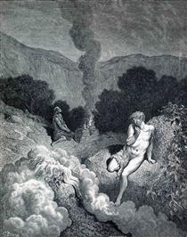 Cain and Abel Offering their Sacrifices - Гюстав Доре