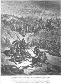 Combat between Soldiers of Ish-bosheth and David - Gustave Dore