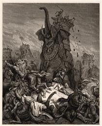 Morte de Eleazar - Gustave Doré