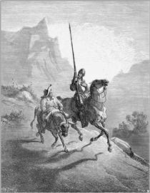 Don Quixote and Sancho Setting Out - Гюстав Доре