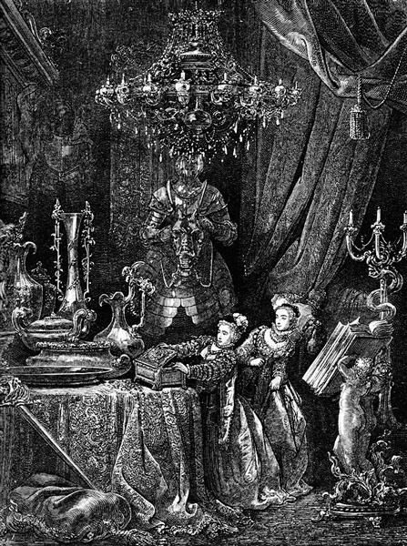 Her Friends Were Eager To See The Splendors Of Her House - Gustave Doré