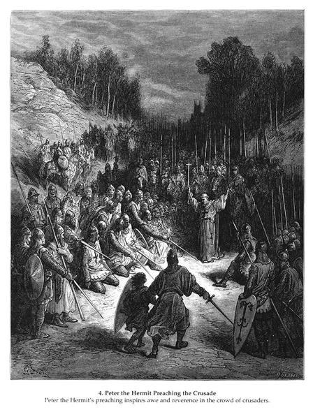 Петр Отшельник проповедует крестовый поход - Гюстав Доре
