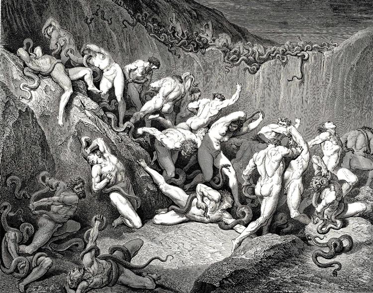 The Inferno, Canto 24 - Gustave Dore