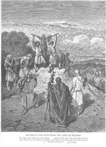 Os Espiões Retornam da Terra Prometida - Gustave Doré