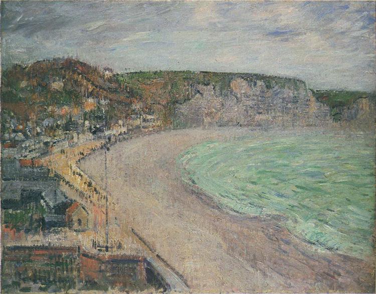 Beach at Fecamp, c.1920 - Gustave Loiseau