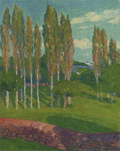 Poplars in Spring - Гюстав Луазо