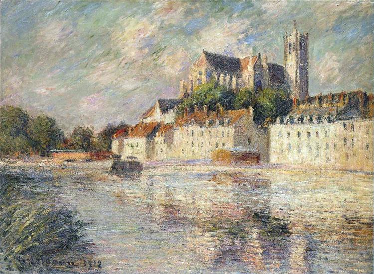 The Auxerre Cathedral, 1912 - Gustave Loiseau