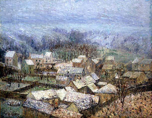 Winter at Pontoise - Gustave Loiseau