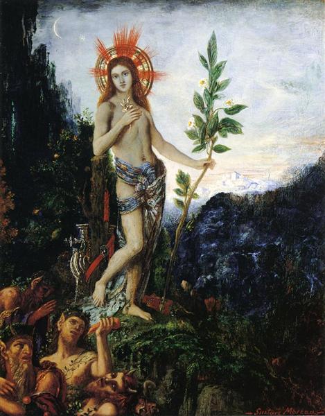 Apollo Receiving the Shepherds' Offerings, 1895 - Gustave Moreau