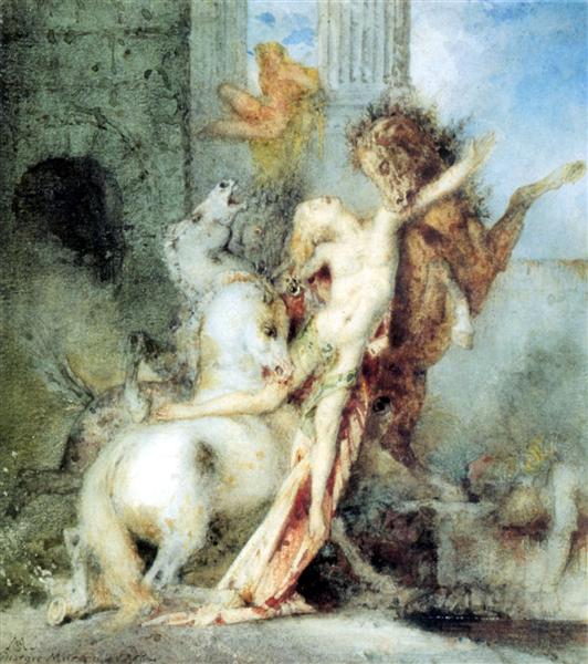 Diomedes Devoured by his Horses, 1866 - Gustave Moreau