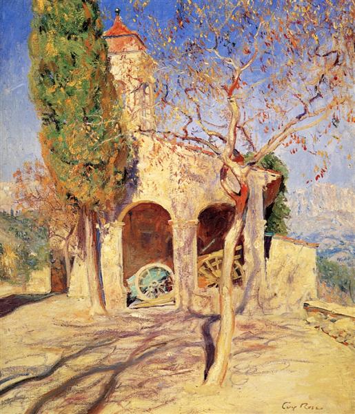 The Old Church at Cagnes - Guy Rose