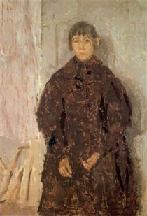 Girl in a Mulberry Dress - Гвен Джон