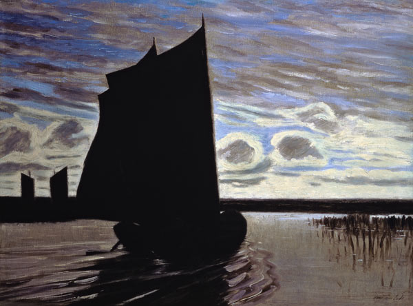 Barque on the River Hamme, 1900 - Ганс ам Енде
