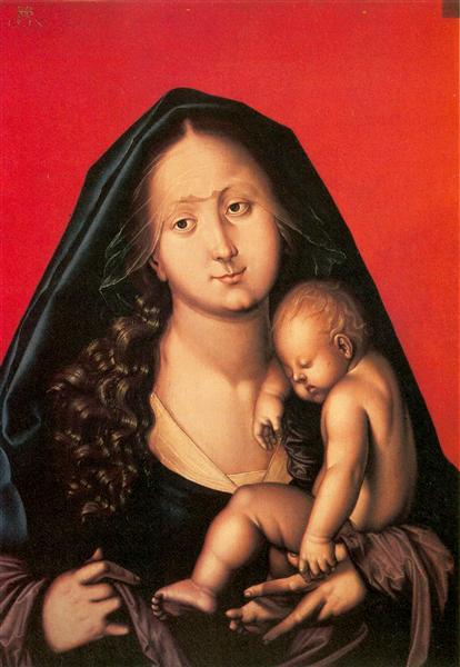 Maria with the sleeping child, 1520 - Ганс Бальдунг