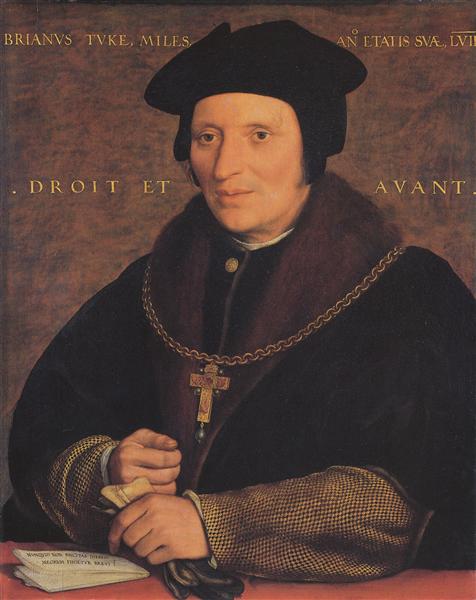 Portrait of Sir Brian Tuke, c.1527 - 小漢斯‧霍爾拜因