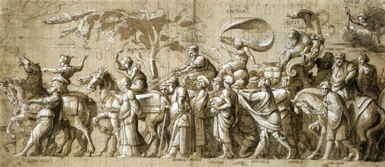 Triumph of Wealth, c.1533 - Ганс Гольбейн Младший