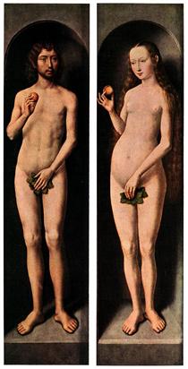 Adam and Eve - 漢斯·梅姆林