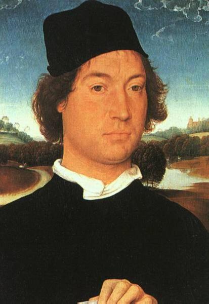 Man with a black cap, 1480 - Ганс Мемлінг