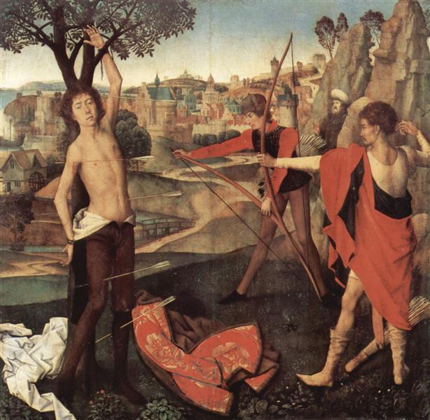 The Martyrdom of St. Sebastian, c.1475 - Ганс Мемлінг