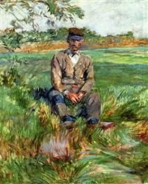 A Laborer at Celeyran - Henri de Toulouse-Lautrec