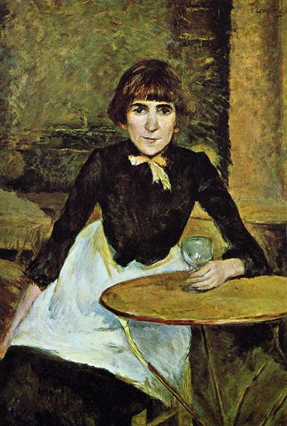 At La Bastille (Portrait of Jeanne Wenz), 1889 - 亨利·德·土魯斯-羅特列克