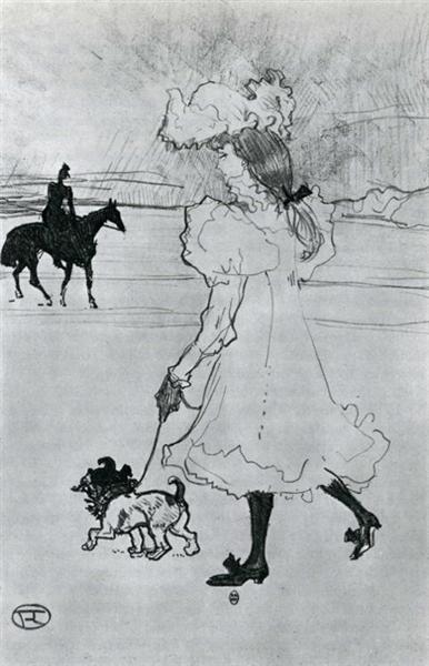 In the Bois, 1897 - Henri de Toulouse-Lautrec