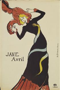Jane Avril - Henri de Toulouse-Lautrec