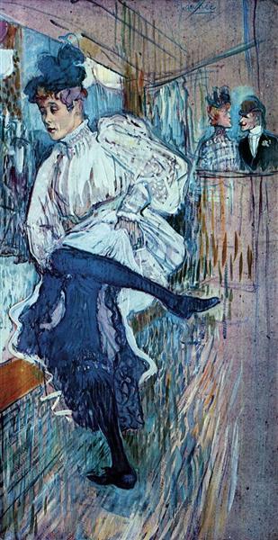 Jane Avril Dancing, 1892 - Анри де Тулуз-Лотрек