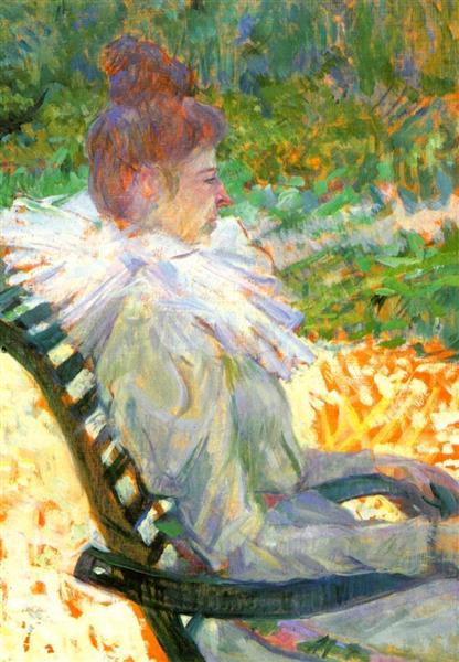 Madame E. Tapie de Celeyran in a Garden, 1896 - Henri de Toulouse-Lautrec