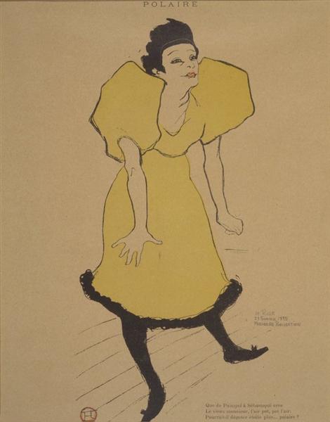 Polaire, c.1895 - Henri de Toulouse-Lautrec