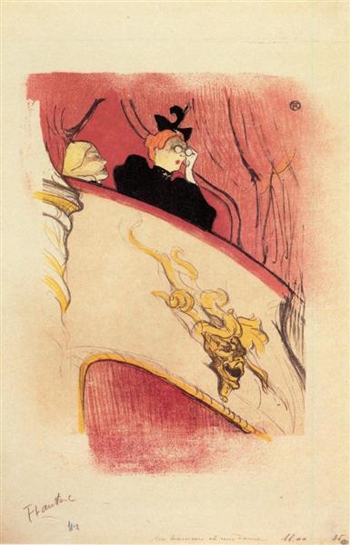 The Box with the Guilded Mask, 1893 - Henri de Toulouse-Lautrec
