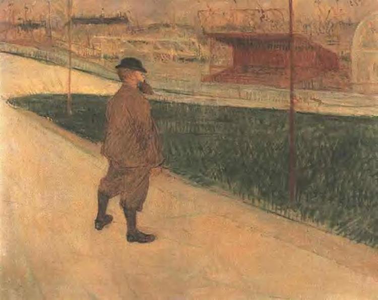 Tristan Bernard at the Buffalo Station, 1895 - Henri de Toulouse-Lautrec