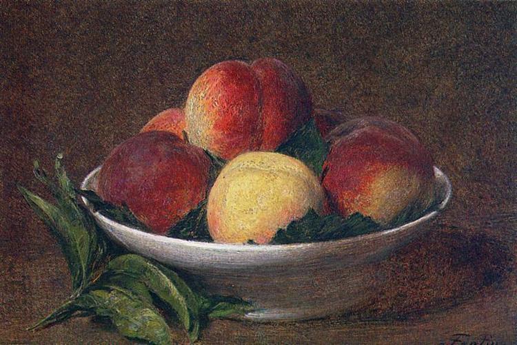 Peaches in a Bowl, 1894 - Анри Фантен-Латур