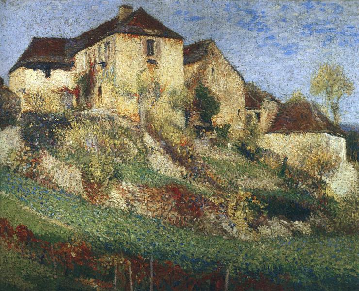 Landscape with House - Анри Мартен