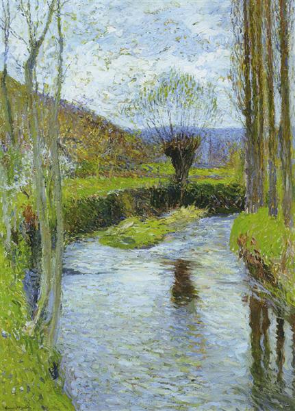 River Vert in Spring - Henri Martin