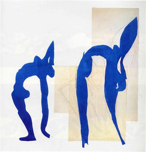 Blue Nudes, 1952 - Анри Матисс