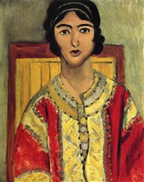 Lorette with a Red Dress - Henri Matisse