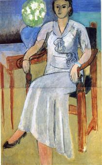 Woman with a White Dress - Henri Matisse