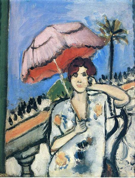 Жінка з парасолькою, 1920 - Анрі Матісс