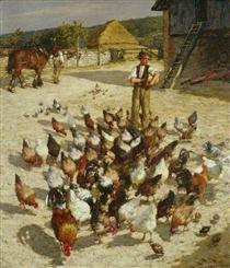 A Sussex Farm - Henry Herbert La Thangue