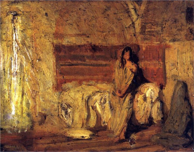 Study for The Annunciation, 1898 - Генри Оссава Таннер