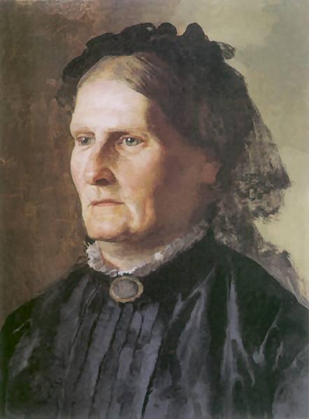 Portrait of a mother of Henry Siemiradzki - Генріх Семирадський