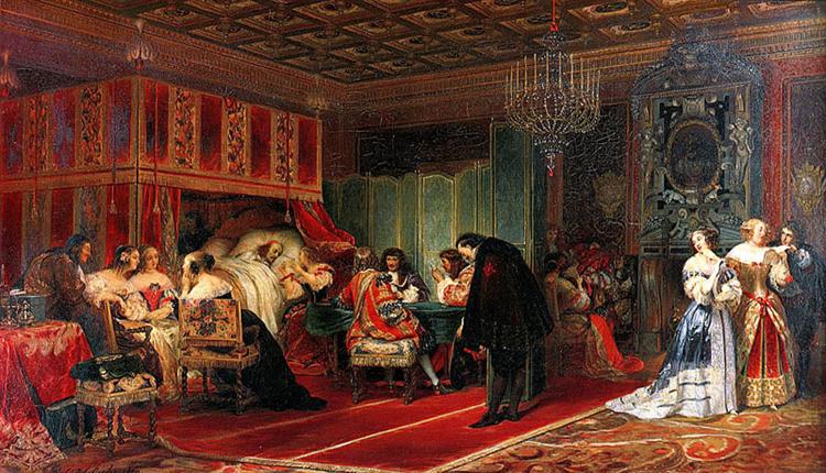 Cardinal Mazarin Dying, 1830 - Поль Деларош
