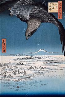 107. Fukagawa Susaki and Jūmantsubo - Utagawa Hiroshige